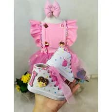 tênis botinha personalizado temático tema doces