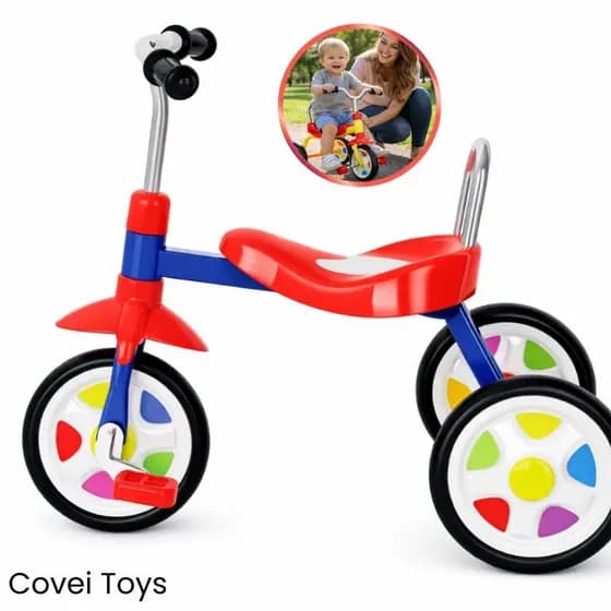 Triciclo Bebê Infantil Motoquinha Velotrol Brinquedo Infantil Velotrol Com pedal