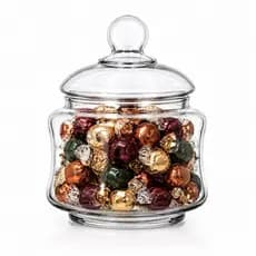 Bomboniere Baleiro de Vidro 950ml com Tampa Pote para Doces Balas Bombons Decoração Cozinha