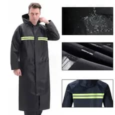 Capa de Chuva Reforçada Maior Pesca À Prova D'água Para Adultos Caminhadas  Ao Ar Livre