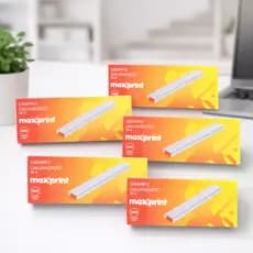 Kit 5 Caixas De Grampos Galvanizados 26/6 com 5000 unidades por embalagem - Maxprint