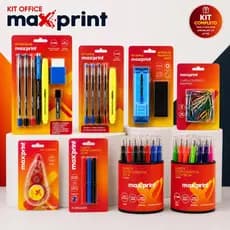 Kit Office Escolar Completo Maxprint Papelaria Premium Para Escola e Escritório