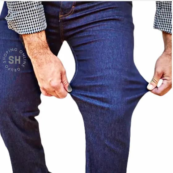 Calça Jeans Masculina Country Trabalho Cargo Elastano