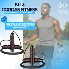 Corda de Pular Crossfit Profissional 3M Profissional Crossfit Treino Rolamento Ajustável