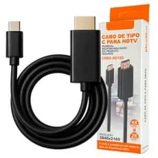 Cabo Tipo-C para HDMI 4K x 2K HDTV Transmissão Ultra HD