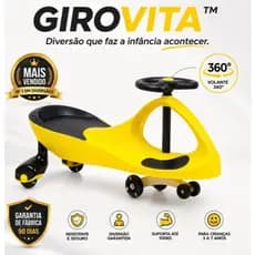 Carrinho Infantil VeloceX Volante 360° Resistente Diversão Garantida
