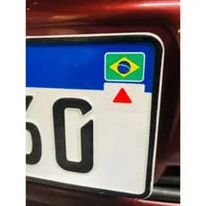 Adesivo Refletivo Bandeira de MINAS GERAIS para colocar na Placa