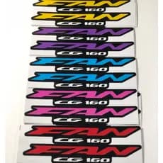 Faixas Tampas Laterais " Personalizadas " para Fan 160 (2026) Mesma medida Original