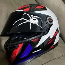 Adesivo Aranha para viseira de capacete ou bicicleta / refletiva