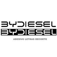Adesivo BYDIESEL Vazado 30x3,5 cm