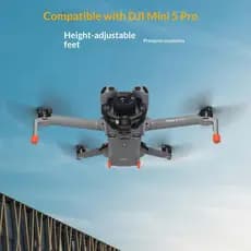 Adequado para DJI MINI 5 PRO dobrável não removível aumentando acessórios de suporte de proteção de tripé