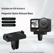Adequado para DJI OSMO ACTION 6/Nano Base de liberação rápida magnética liberação rápida acessórios de suporte de expans
