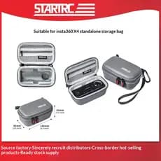 STARTRC Adequado para câmera esportiva Insta360 X4 Bolsa de armazenamento à prova d'água Shadowstone Bolsa para câmera p