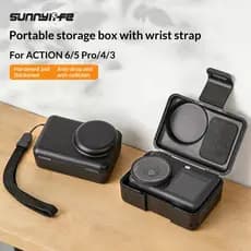 Sunnylife adequado para DJI OSMO ACTION 6/5 PRO caixa de armazenamento Anti-colisão resistente a choques caixa protetora