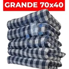 Kit Panos de Chão Xadrez 100% Algodão Grande Alta Absorção Kit Econômico Limpeza Ideal para Sua Casa