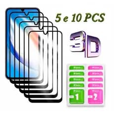 Kit 5 e 10 PCS Película de vidro 3D Motorola Vários Modelos G05 G04 G75 G84 G85 G10/G20/G30 G34 G35 G22 G32 E7/E7Plus G9