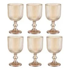 Jogo de 6 Taças de Vidro Grace 390ml
