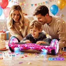 Hoverboard LED Skate Eletrico Vem com Bluetooth Hoverboard Infantil 6.5"/8" | Presente Perfeito para Crianças