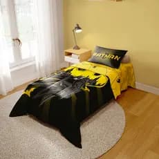 Jogo de Edredom Infantil Solteiro Dupla Face Batman