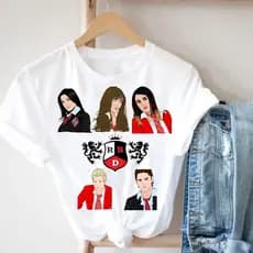 Camiseta RBD em desenho - Soy Rebelde Tour - Modelo 1