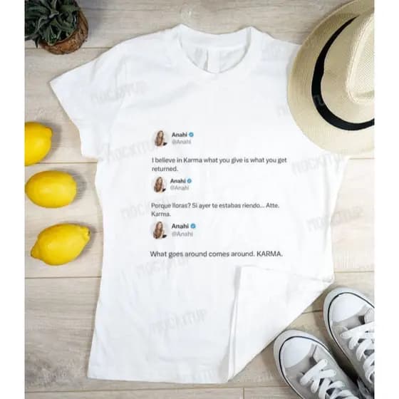 Camiseta Anahí Tweets - RBD