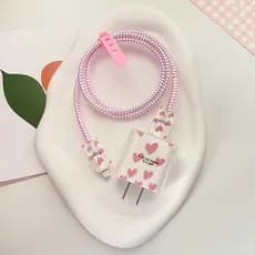 Caixa Para IPhone 20w/18w Tampa Do Carregador Cabo Mola Linha Protetora De Dados Cordão Hello Kitty Urso Gloomy