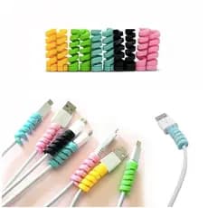 Adequado para Protetores de espiral de cabo de fone de ouvido USB carregador de celular iPhone Android