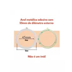 Kit 2x Anel Adesivo Adaptador Magsafe para iPhone e Android