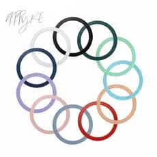 1 Peças Anel Adesivo Magnético Para iphone/ Celular Sem Fio/Placa De Metal