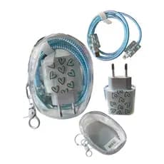 Kit Capa Protetora De Carregador + Bolsa Organizadora Cabos Organiza e Protege
