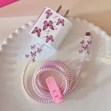 Caixa Para IPhone 20w/18w Tampa Do Carregador Cabo Mola Linha Protetora De Dados Cordão Hello Kitty Urso Gloomy