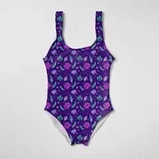 Maiô Infantil Feminino Moda Praia Natação Estampa Mar Oceano