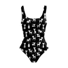 Body Maiô Estampado Gatos e Gatinhos