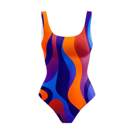 Body Maiô Estampas Marmorizadas Psicodélicas