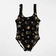 Maiô Infantil Menina Feminino Moda Praia Natação Banho Estampas Astros E Universo