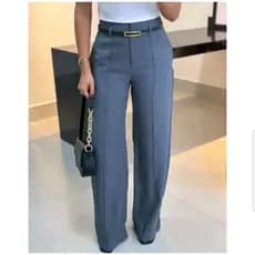 Pantalona alfaiataria com cinto