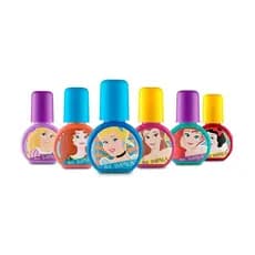 Impala Disney Kit C/6 Esmaltes Coleção Atitude Que Brilha Princesas  * Infantil *