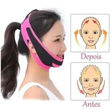 Cinta Facial Modeladora Reduz Papada Afina Rosto