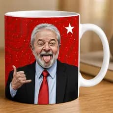 caneca porcelana meme não falo sobre política.sarcastica.presente criativo