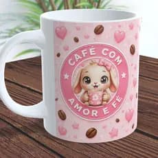 caneca porcelana.presente fofo/presentecriativo
