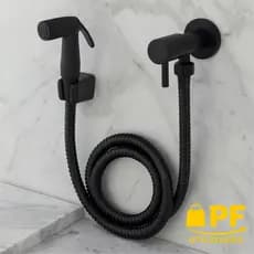 Ducha Higiênica Preto/Black REGISTRO ÚNICA SAÍDA DE ÁGUA De Banheiro Luxo Resistente Premium