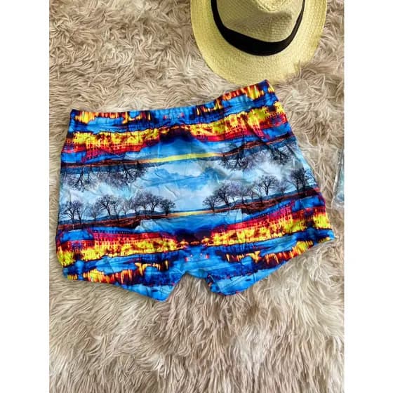 sunga box masculina com bolso moda praia importado