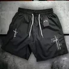 Bermuda Tactel Fé 01 Short Praia Mauricinho Esportivo Treino Academia Masculino