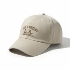 Boné LA Los Angeles Retro DadHat Basebol Aba Curva Masculino e Feminino Regulagem Fitão
