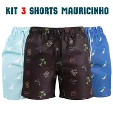 Kit 3 Shorts Masculino Bermuda Praia Piscina Academia Tactel Premium