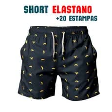 Short Elastano Mauricinho Bermuda Masculina Premium Praia Esporte Academia
