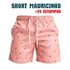 Bermuda Tactel Grosso Masculina Mauricinho Academia Praia Lazer Estilo Tecido Premium