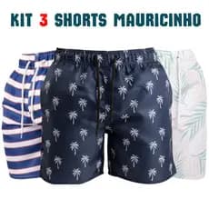 Kit 3 bermudas masculinas academia treino praia corrida shorts tecido premium