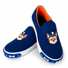Tênis Infantil Menino Slip-On Patrulha Confortável Leve e Antiderrapante Escola