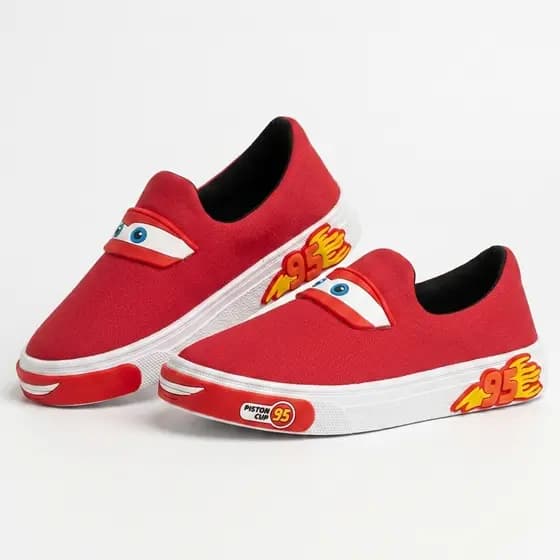 Tênis Infantil Slip On Carros Relâmpago 95 – Vermelho